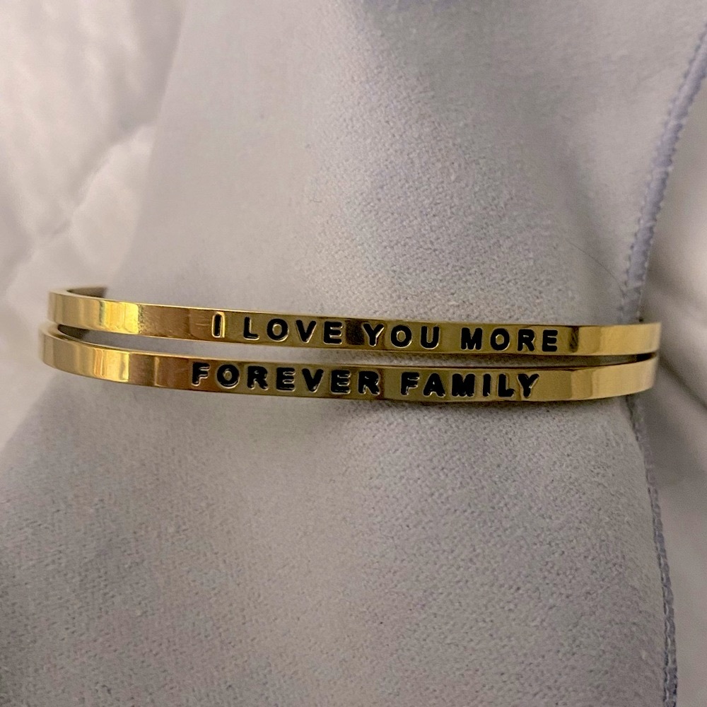 MantraBand Women’s Gold Bracelets - Set of 2
